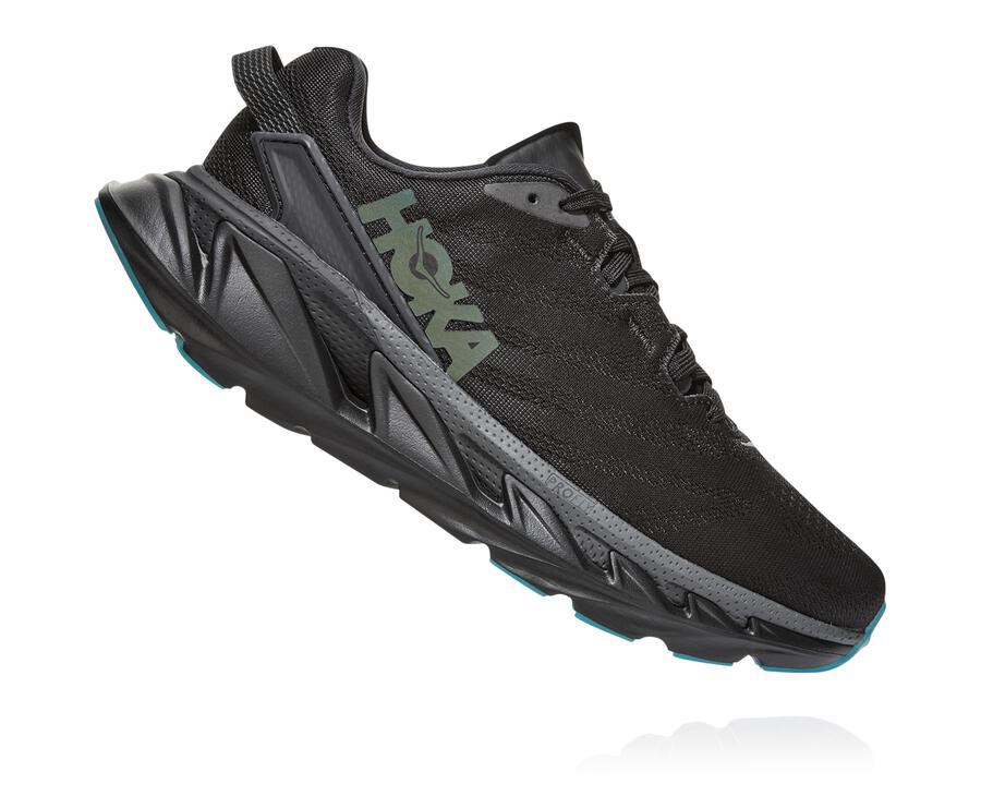 Running Shoes Womens - Hoka One One Elevon 2 - Black - VGSYQWD-67